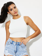 Load image into Gallery viewer, Round Neck Cropped Tank