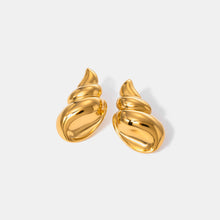 Load image into Gallery viewer, 18K Gold-Plated Conch Earrings
