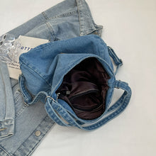 Load image into Gallery viewer, Adjustable Strap Denim Shoulder Bag