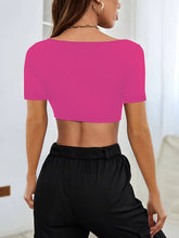 Load image into Gallery viewer, Square Neck Short Sleeve T-Shirt