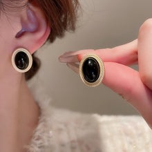 Load image into Gallery viewer, Alloy Gemstone Stud Earrings