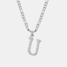 Load image into Gallery viewer, Titanium Steel Letter Pendant Necklace