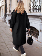 Load image into Gallery viewer, Pocketed Collared Neck Long Sleeve Coat
