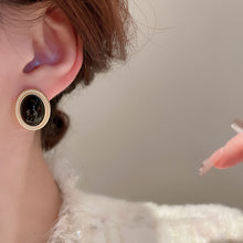 Load image into Gallery viewer, Alloy Gemstone Stud Earrings