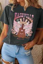 Load image into Gallery viewer, Graphic Round Neck Short Sleeve T-Shirt
