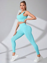 Load image into Gallery viewer, Scoop Neck Wide Strap Top and Pants Active Set