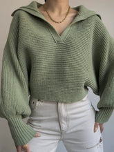 Load image into Gallery viewer, Johnny Collar Long Sleeve Sweater
