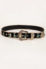 Load image into Gallery viewer, Embroidered PU Leather Adjustable Buckle Belt