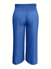 Load image into Gallery viewer, Plus Size High Waist Wide Leg Pants