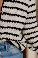 Load image into Gallery viewer, Striped Button Up Long Sleeve Cardigan