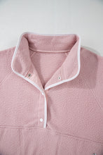 Load image into Gallery viewer, Half Snap Long Sleeve Sweatshirt with Side Slit Pockets
