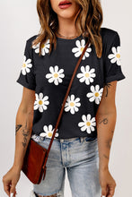 Load image into Gallery viewer, Printed Round Neck Short Sleeve T-Shirt
