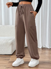 Load image into Gallery viewer, Perfee Tied Joggers with Pockets