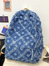 Load image into Gallery viewer, Star Denim Backpack Bag