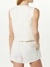 Load image into Gallery viewer, Button Up V-Neck Top and Pocketed Shorts Set