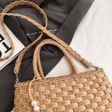 Load image into Gallery viewer, Braided Strap Paper Weave Shoulder Bag