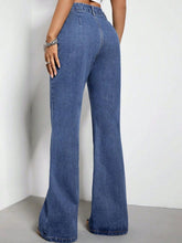 Load image into Gallery viewer, High Waist Bootcut Jeans with Pockets