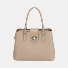 Load image into Gallery viewer, David Jones PU Leather Twist-Lock Tote Bag