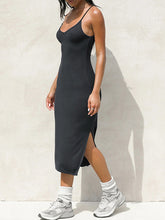 Load image into Gallery viewer, Slit Scoop Neck Cami Dress
