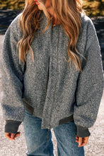 Load image into Gallery viewer, Pocketed Zip Up Baseball Collar Jacket