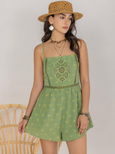Load image into Gallery viewer, Square Neck Spaghetti Strap Romper