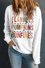 Load image into Gallery viewer, Letter Graphic Round Neck Long Sleeve Sweatshirt