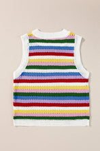 Load image into Gallery viewer, Contrast Round Neck Sweater Vest