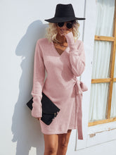 Load image into Gallery viewer, Tied Open Front Long Sleeve Cardigan