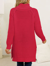 Load image into Gallery viewer, Slit Turtleneck Long Sleeve Sweater