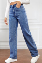 Load image into Gallery viewer, High Waist Straight Jeans