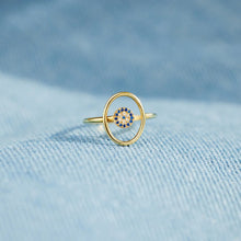 Load image into Gallery viewer, 925 Sterling Silver Evil Eye Ring