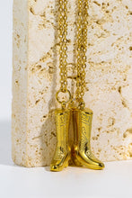 Load image into Gallery viewer, Cowboy Boot Pendant Stainless Steel Necklace