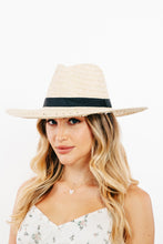 Load image into Gallery viewer, Fame Basket Weave Straw Sun Hat