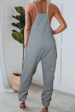 Load image into Gallery viewer, Pocketed V-Neck Spaghetti Strap Jumpsuit