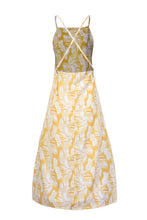 Load image into Gallery viewer, Slit Crisscross Printed Sleeveless Cami Dress