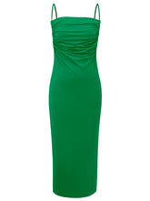 Load image into Gallery viewer, Backless Cowl Neck Sleeveless Cami Dress