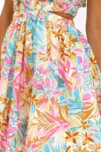 Load image into Gallery viewer, Backless Floral Short Sleeve Mini Dress