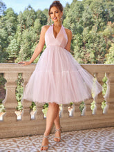 Load image into Gallery viewer, Backless Halter Neck Mini Dress