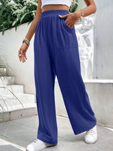Load image into Gallery viewer, High Waist Wide Leg Pants with Pockets