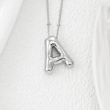 Load image into Gallery viewer, Copper Bubble Letter Pendant Necklace