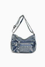 Load image into Gallery viewer, Adjustable Strap Denim Crossbody Bag