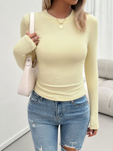 Load image into Gallery viewer, Round Neck Long Sleeve T-Shirt