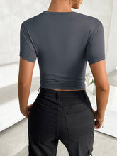Load image into Gallery viewer, Round Neck Short Sleeve T-Shirt