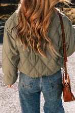Load image into Gallery viewer, Drawstring Collared Neck Long Sleeve Winter Coat