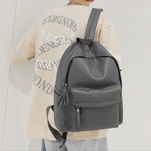 Load image into Gallery viewer, PU Leather Zip Backpack Bag