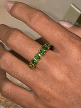 Load image into Gallery viewer, 18K Gold-Plated Inlaid Zircon Ring