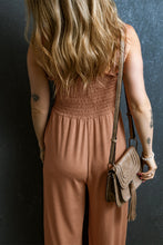 Load image into Gallery viewer, Frill Smocked Wide Leg Jumpsuit