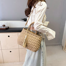 Load image into Gallery viewer, Braided Strap Paper Weave Shoulder Bag