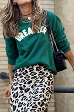 Load image into Gallery viewer, Letter Round Neck Long Sleeve Sweatshirt