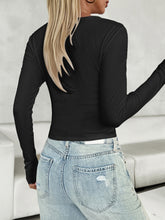 Load image into Gallery viewer, V-Neck Long Sleeve T-Shirt